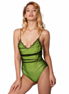 Mc2 Saint Barth Yellow One Piece Swimsuit In Yellow