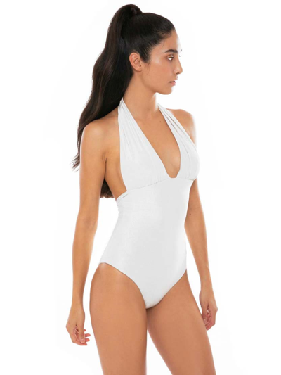 Mc2 Saint Barth Woman White One Piece Swimsuit