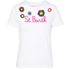 MC2 SAINT BARTH WOMAN COTTON T-SHIRT WITH EMBROIDERY