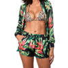 MC2 SAINT BARTH TROPICAL PRINT WOMAN SHORTS