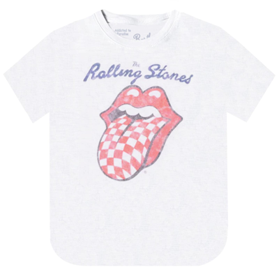 Mc2 Saint Barth Kids' Rolling Stones® Girls T-shirt - Special Edition In White