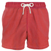 Mc2 Saint Barth Red Delavè Mans Swim Shorts In Red