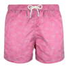 Mc2 Saint Barth Pink Embroidered Swim Shorts In Pink