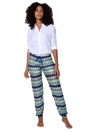 Mc2 Saint Barth Multicolor Bluette Chevron Knitted Pants In Blue