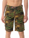 MC2 SAINT BARTH MAN CAMOUFLAGE CARGO BERMUDA WITH POCKETS