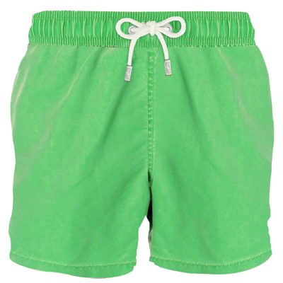 Mc2 Saint Barth Light Green Delavè Mans Swim Shorts