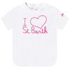 MC2 SAINT BARTH GIRL T-SHIRT WITH I OVE ST. BARTH EMBROIDERY