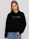 MC2 SAINT BARTH CROPPED KNIT HOODIE WITH ST. BARTH EMBROIDERY