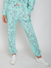 Mc2 Saint Barth Cotton Bandanna Joggers With Saint Barth Embroidery In Green