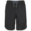 Mc2 Saint Barth Boardshort Solid Black In Black