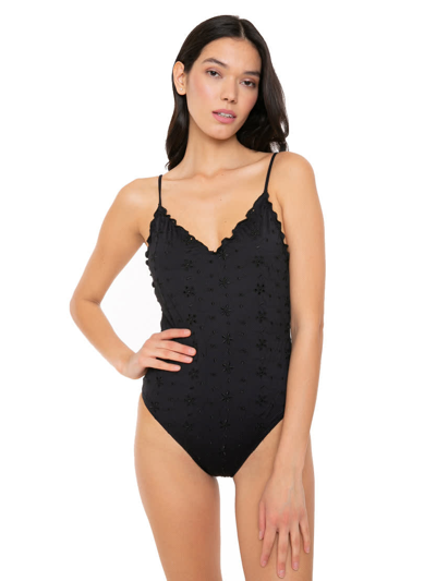 Mc2 Saint Barth Black One Piece Aperikini Collection