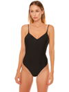 Mc2 Saint Barth Black One Piece Aperikini Collection In Black