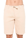 MC2 SAINT BARTH BEIGE LINEN BERMUDA SHORT