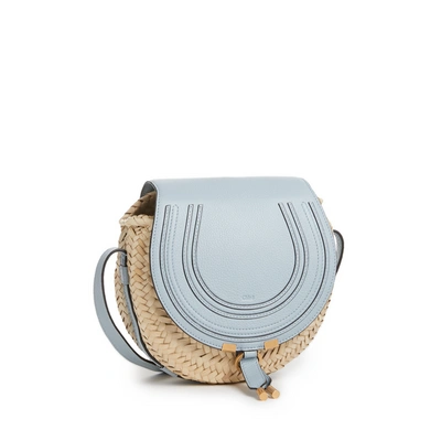 Chloé Marcie Raffia And Leather Shoulder Bag