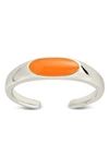 Sterling Forever Sterling Silver Enamel Open Ring