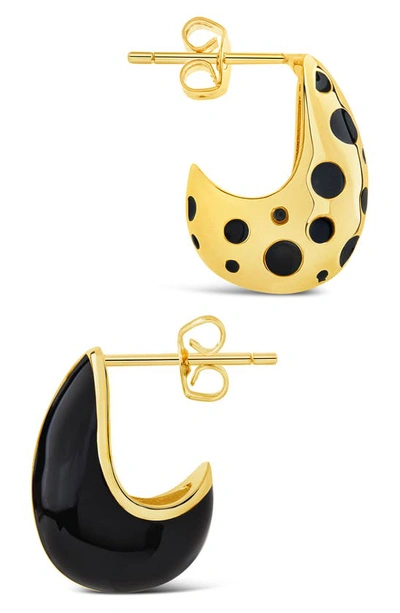 Sterling Forever Lisha Hoop Earrings In Gold
