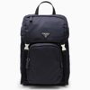 PRADA PRADA | BLUE NYLON BACKPACK WITH SNAP CLOSURE,2VZ135HOL2DMG/L_PRADA-F0008_100-U