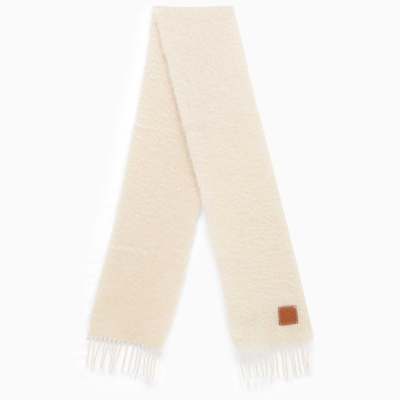 Loewe White Mohair Scarf