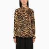 Stella Mccartney Leopard Silk Button-front Shirt In Multicolor