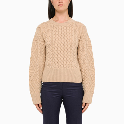 Stella Mccartney Beige Wool Cable-knit Jumper