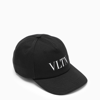 VALENTINO GARAVANI VLTN BLACK BASEBALL CAP