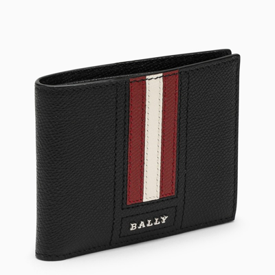 Bally Black Leather Bifold Wallet