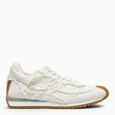 Loewe White Flow Runner Sneakers In Denim