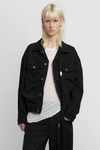 Ann Demeulemeester Marthe 5-pockets High Comfort Blouson Denim In Black