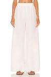 L Agence Nikita Wide Leg Pant In White