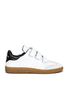Isabel Marant Beth Leather Low-top Sneakers In White