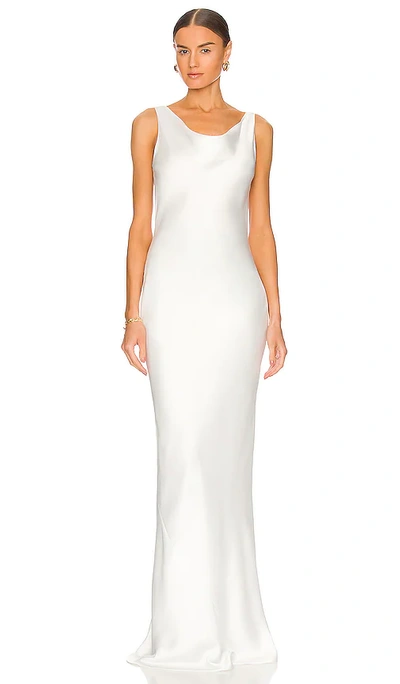 Norma Kamali Maria Gown In White