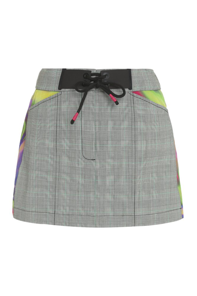 Emporio Armani Sustainability Project - Prince-of-wales Checked Skirt In Pattern