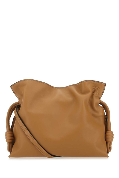 Loewe Flamenco Mini Leather Clutch Bag In Brown
