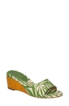 Kate Spade Women's Meena Printed Canvas Wedge Sandals In Palm Fronds