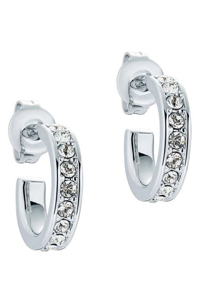 Ted Baker Seenita Nano Huggie Hoop Earrings In Silver