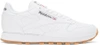 REEBOK White Leather Classic Sneakers