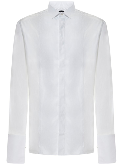 Emporio Armani Button In White