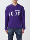 Dsquared2 Purple Icon Cool Sweatshirt In Violet