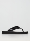 The Row Women's Sandals -  - In Black Leather
