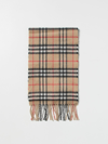 Burberry Reversible Check Cashmere Scarf In Beige