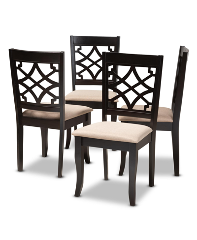Furniture Mael Dining Chair, Set Of 4 In Sand