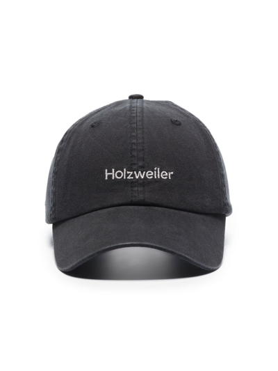 Holzweiler Black Sonnet Logo Organic Cotton Cap