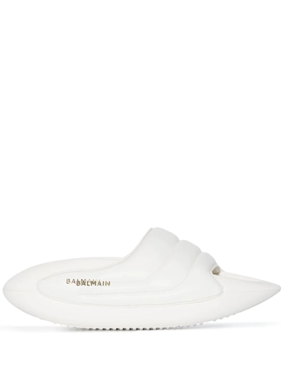 Balmain B-it-quilted Lambskin In Blanc White