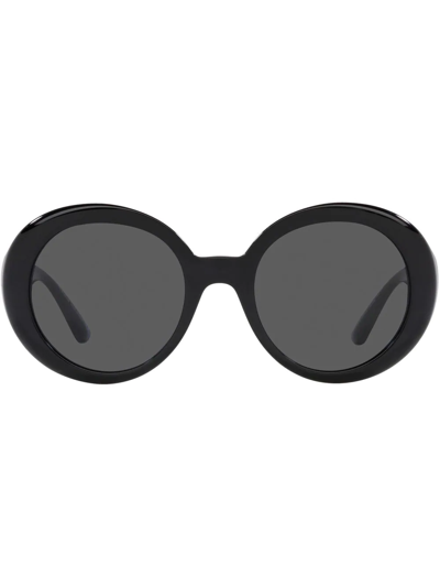 Versace Ve4414 Black Female Sunglasses In Black_dark_grey