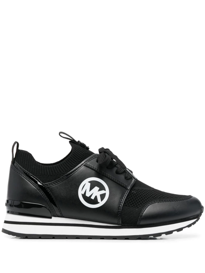 Michael Michael Kors Dash Knitted Low-top Sneakers In Schwarz