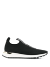 Michael Michael Kors Womens Kit Laceless Casual And Fashion Sneakers In Schwarz