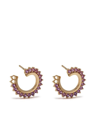 Nouvel Heritage 18kt Yellow Gold Vendome Sapphire Earrings