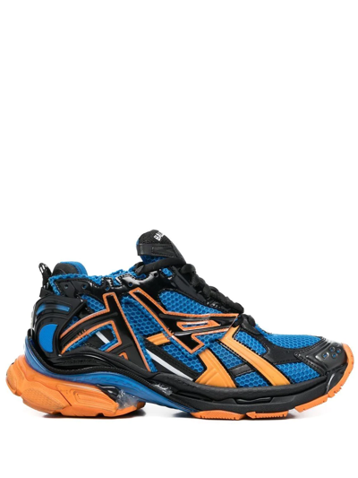 Balenciaga Runner Sneakers In Mesh And Nylon In Multicolour