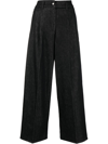 Fabiana Filippi High-rise Wide-leg Trousers In Black
