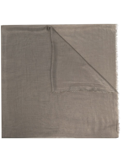 Fabiana Filippi Frayed-edge Scarf In Neutrals